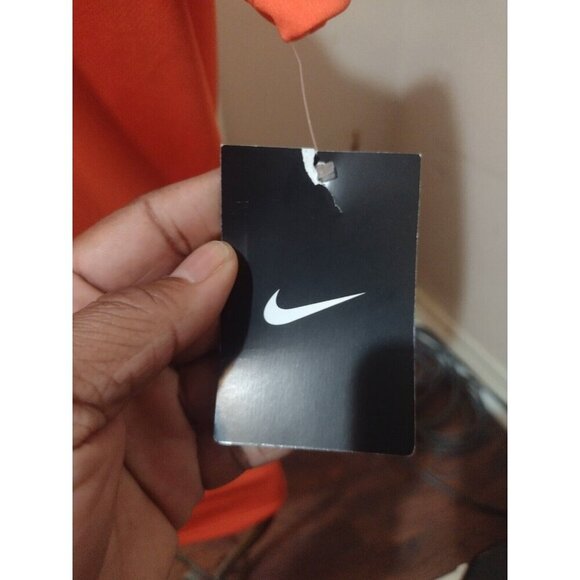 New Nike Polo Shirt Mens Large L Orange Clemson Tigers Short Sleeve Dri-Fit NWT - Picture 3 of 13
